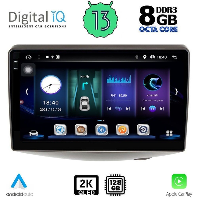 DIGITAL IQ BXD 11735_CPA (9inc) MULTIMEDIA TABLET for TOYOTA YARIS mod. 1999-2006