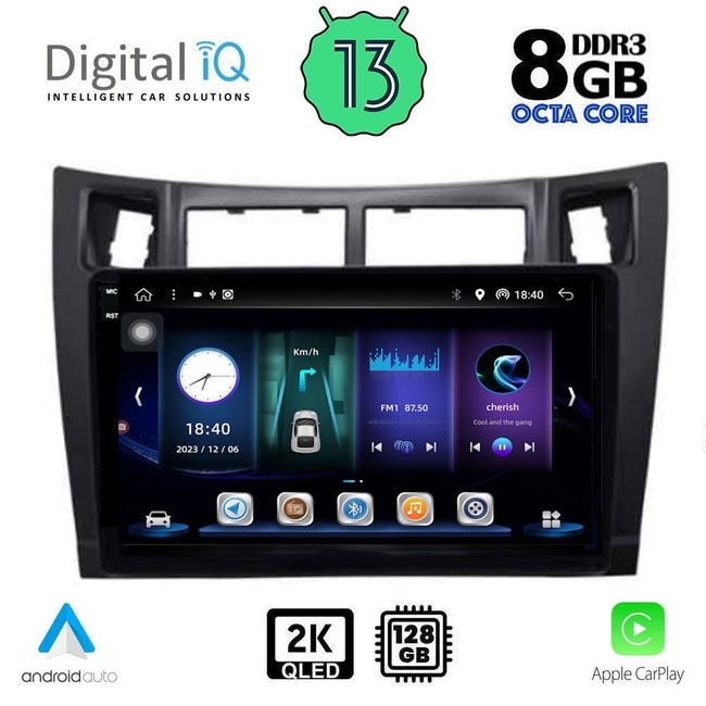 DIGITAL IQ BXD 11736_CPA (9inc) MULTIMEDIA TABLET for TOYOTA YARIS mod. 2006-2011