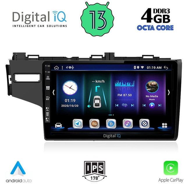 DIGITAL IQ BXD 6212_CPA (10inc) MULTIMEDIA TABLET for HONDA JAZZ mod. 2013-2019