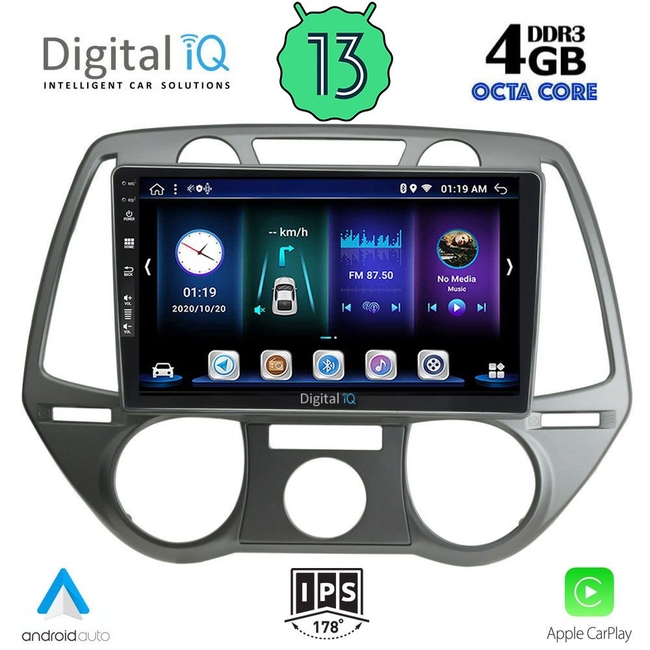 DIGITAL IQ BXD 6228_CPA A/C (9inc) MULTIMEDIA TABLET for HYUNDAI i20 mod. 2008-2012