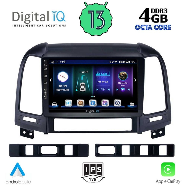 DIGITAL IQ BXD 6239_CPA (9inc) MULTIMEDIA TABLET for HYUNDAI SANTA FE  mod. 2005-2013