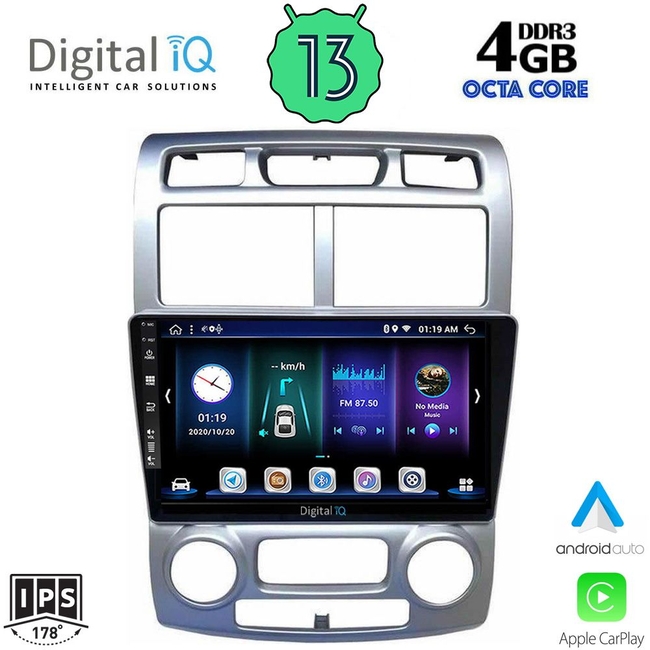 DIGITAL IQ BXD 6324_CPA (CLIMA) (9inc) MULTIMEDIA TABLET for KIA SPORTAGE mod. 2004-2010