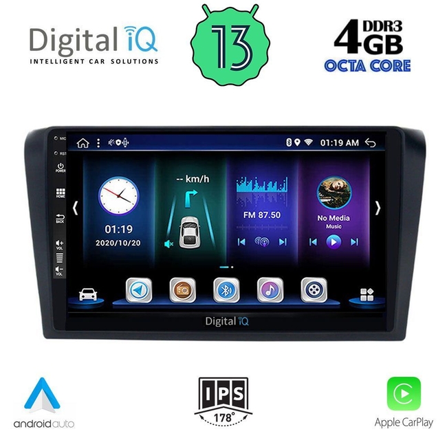 DIGITAL IQ BXD 6365_CPA (9inc) MULTIMEDIA TABLET for MAZDA 3 mod. 2003-2008