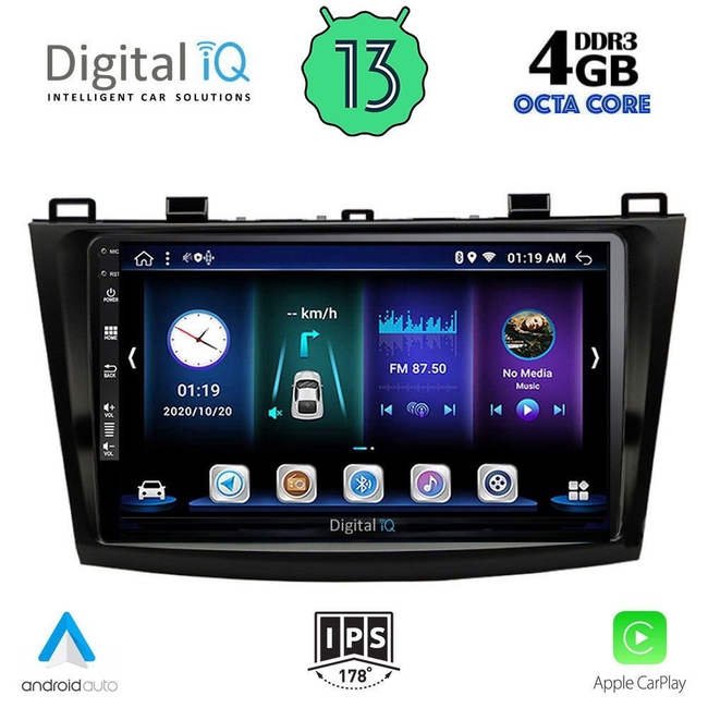 DIGITAL IQ BXD 6366_CPA (9inc) MULTIMEDIA TABLET for MAZDA 3 mod. 2009-2014