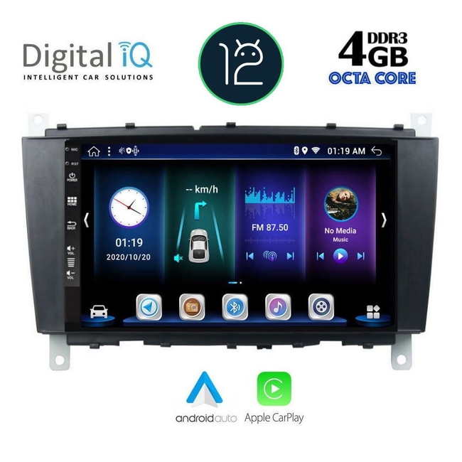 DIGITAL IQ BXD 6403_CPA (8inc) MULTIMEDIA TABLET for MERCEDES C – CLK (W203-209) mod. 2004-2008