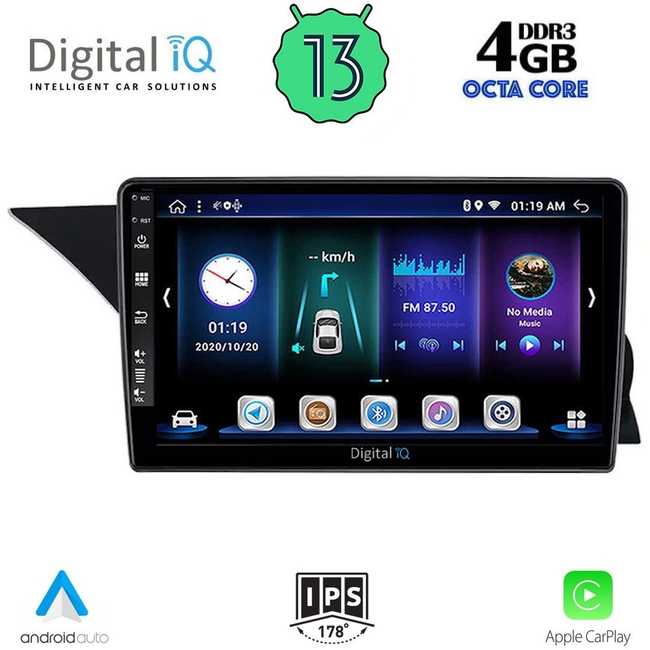 DIGITAL IQ BXD 6412_CPA (NTG 4.5) (9inc) MULTIMEDIA TABLET for MERCEDES GLK (X204) mod. 2013-2017