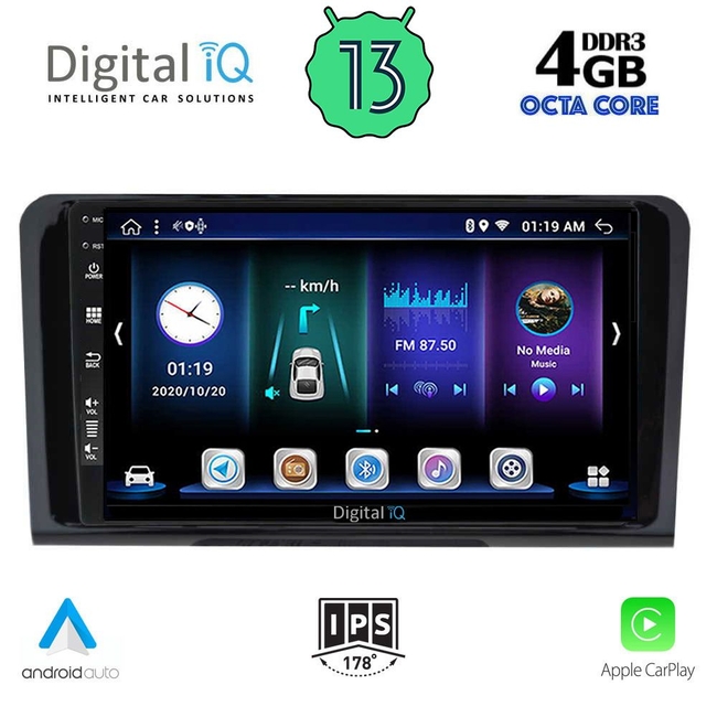 DIGITAL IQ BXD 6414_CPA (9inc) MULTIMEDIA TABLET for MERCEDES ML (W164) – GL (X164) mod. 2005-2011