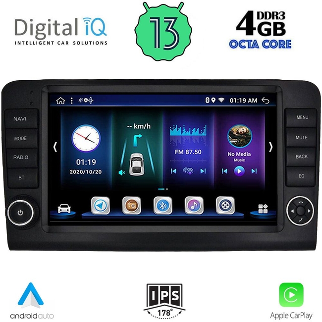 DIGITAL IQ BXD 6416_CPA (9inc) MULTIMEDIA TABLET for MERCEDES ML (W164) – GL (X164) mod. 2005-2011