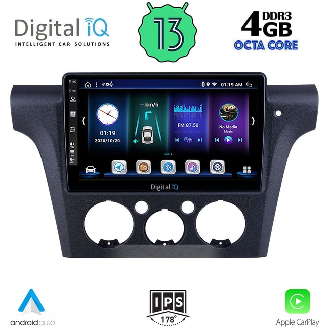 DIGITAL IQ BXD 6441_CPA CLIMA (10inc) MULTIMEDIA TABLET for MITSUBISHI OUTLANDER mod. 2001-2005 with CLIMA