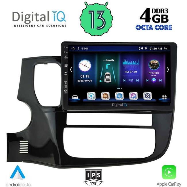 DIGITAL IQ BXD 6443_CPA (9inc) MULTIMEDIA TABLET for MITSUBISHI OUTLANDER mod. 2013-2020