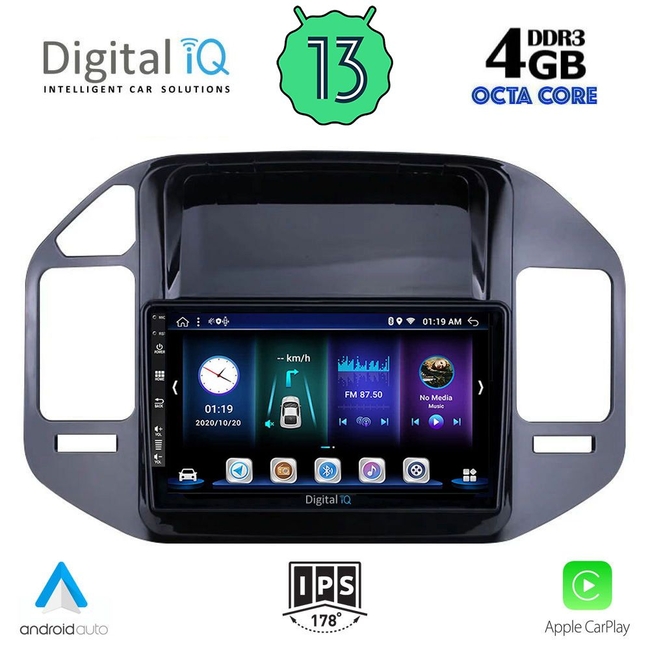 DIGITAL IQ BXD 6444_CPA (9inc) MULTIMEDIA TABLET for MITSUBISHI PAJERO mod. 1999-2006