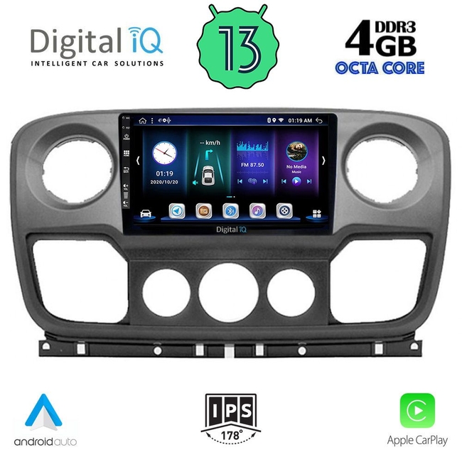 DIGITAL IQ BXD 6463_CPA (10inc) MULTIMEDIA TABLET for NISSAN NV400 - OPEL MOVANO - RENAULT MASTER mod. 2010-2020