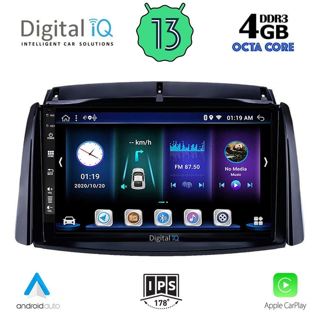 DIGITAL IQ BXD 6551_CPA (9inc) MULTIMEDIA TABLET for RENAULT KOLEOS mod. 2006-2016