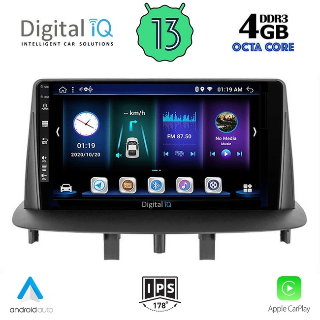 DIGITAL IQ BXD 6556_CPA (9inc) MULTIMEDIA TABLET for RENAULT MEGANE 3 mod. 2009-2016