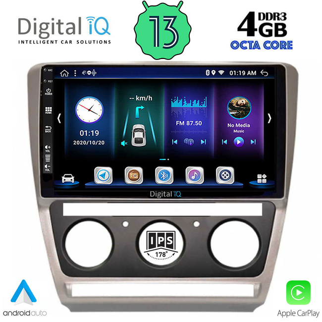 DIGITAL IQ BXD 6595_CPA (10inc) MULTIMEDIA TABLET for SKODA OCTAVIA 5 mod. 2005-2012