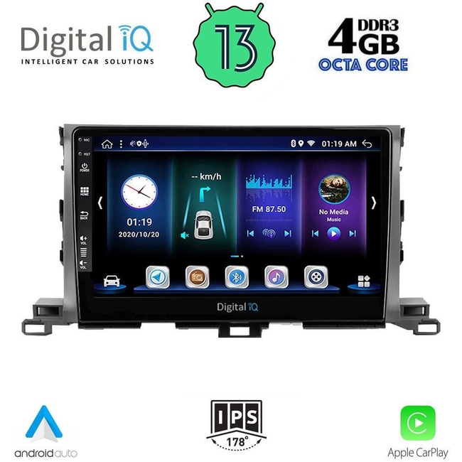 DIGITAL IQ BXD 6700_CPA (10inc) MULTIMEDIA TABLET for TOYOTA HIGHLANDER mod. 2014-2019