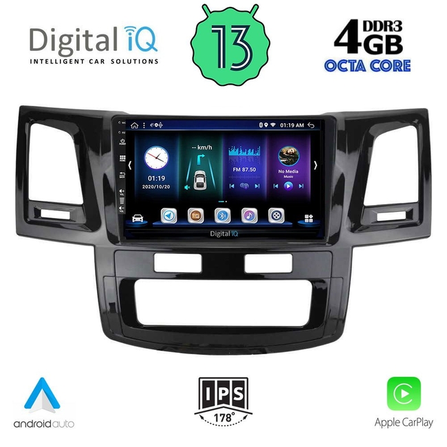 DIGITAL IQ BXD 6720_CPA (9inc) MULTIMEDIA TABLET for TOYOTA HILUX mod. 2005-2016