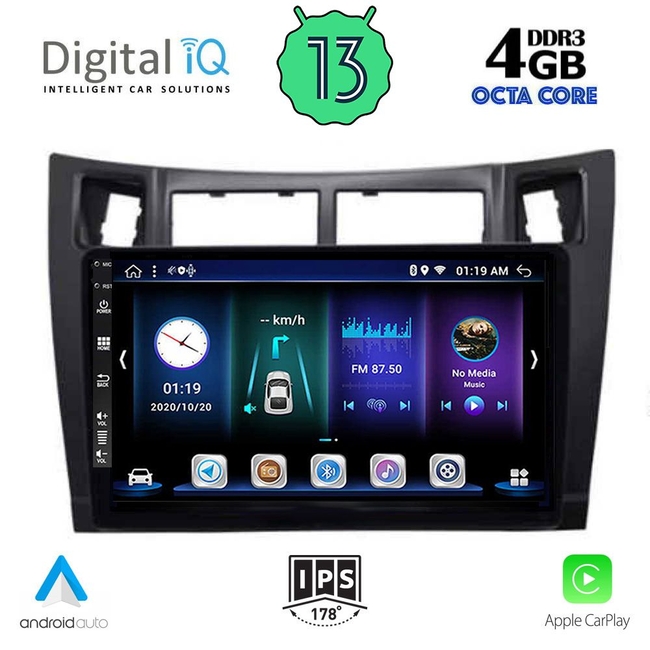 DIGITAL IQ BXD 6736_CPA (9inc) MULTIMEDIA TABLET for TOYOTA YARIS mod. 2006-2011