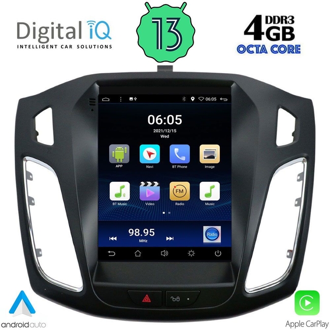 DIGITAL IQ BXD 6855_CPA TESLA STYLE  for FORD FOCUS mod. 2011-2017