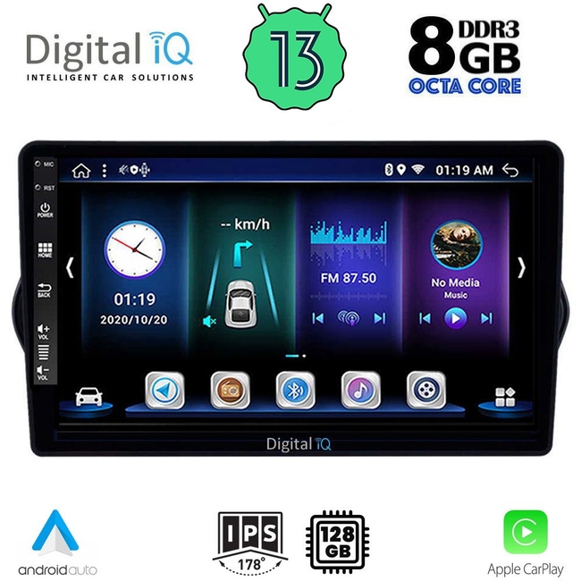 DIGITAL IQ BXD 8148_CPA (9inc) MULTIMEDIA TABLET for FIAT TIPO mod. 2015-2023