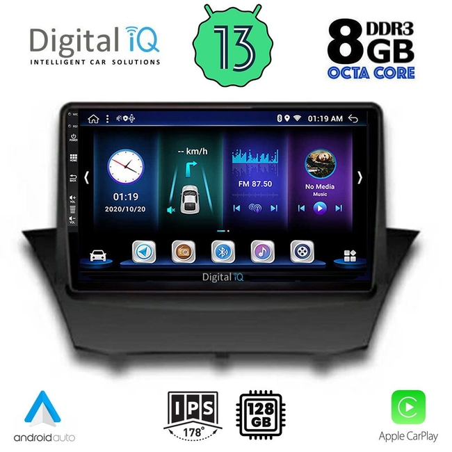 DIGITAL IQ BXD 8154_CPA (9inc) MULTIMEDIA TABLET for FORD FIESTA mod. 2008-2017