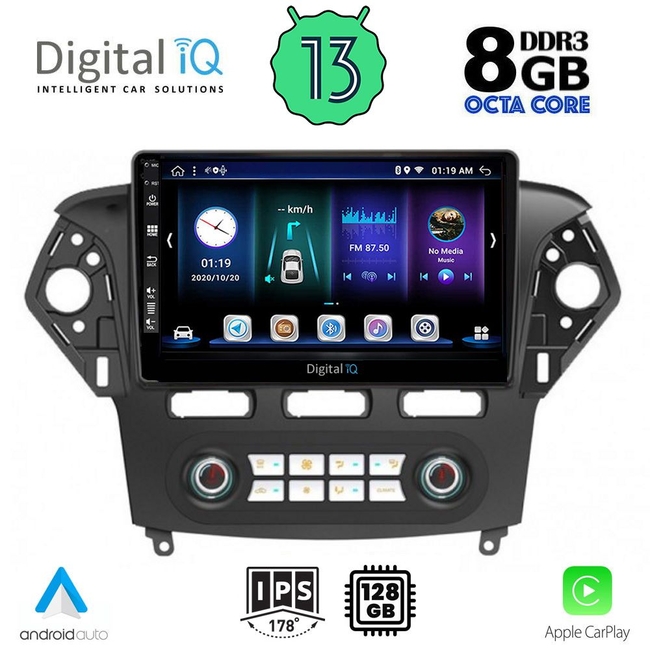 DIGITAL IQ BXD 8163_CPA CLIMA (10inc) MULTIMEDIA TABLET for FORD MONDEO mod. 2011-2013