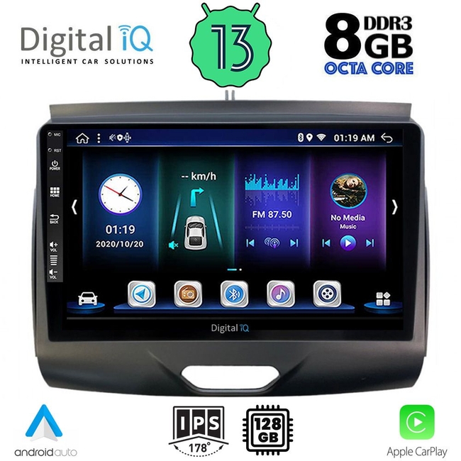 DIGITAL IQ BXD 8172_CPA (9inc) MULTIMEDIA TABLET for FORD RANGER mod. 2015-2018