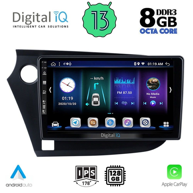 DIGITAL IQ BXD 8205_CPA (9inc) MULTIMEDIA TABLET for HONDA INSIGHT mod. 2009-2014