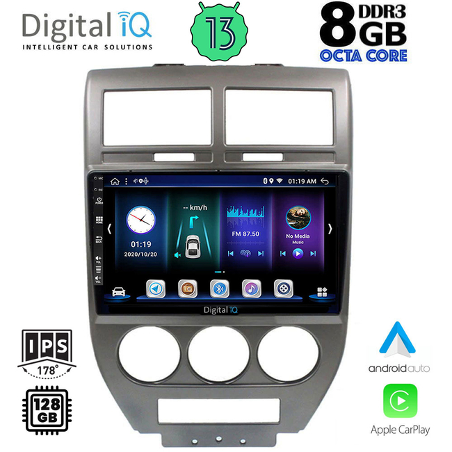 DIGITAL IQ BXD 8276_CPA (10inc) MULTIMEDIA TABLET for JEEP COMPASS - PATRIOT mod. 2007-2016