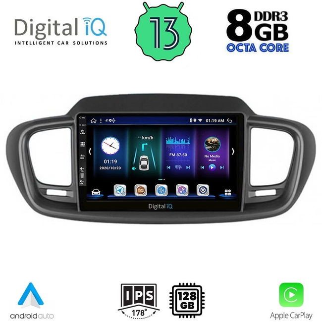 DIGITAL IQ BXD 8319_CPA (10inc) MULTIMEDIA TABLET for KIA SORENTO mod. 2014-2020