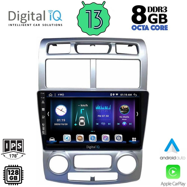 DIGITAL IQ BXD 8324_CPA (CLIMA) (9inc) MULTIMEDIA TABLET for KIA SPORTAGE mod. 2004-2010