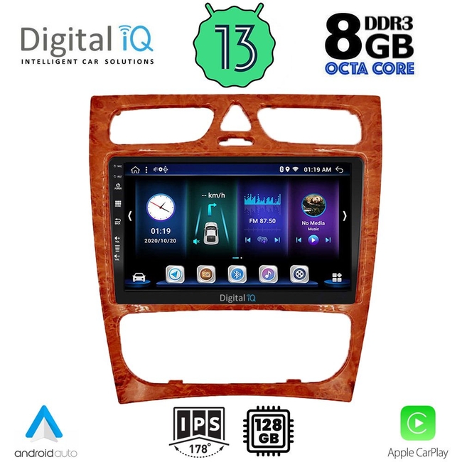 DIGITAL IQ BXD 8402CH_CPA (9inc) MULTIMEDIA TABLET for MERCEDES C (W203) mod. 1999-2004