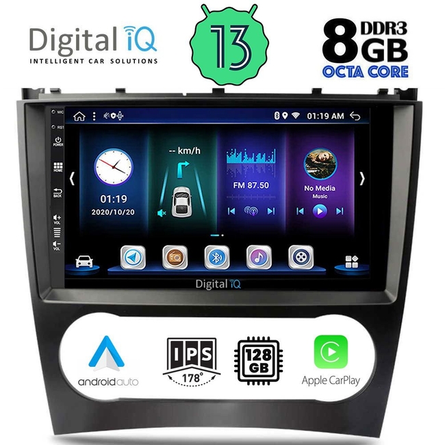 DIGITAL IQ BXD 8404_CPA (9inc) MULTIMEDIA TABLET for MERCEDES C – CLK (W203-209) mod. 2004-2008