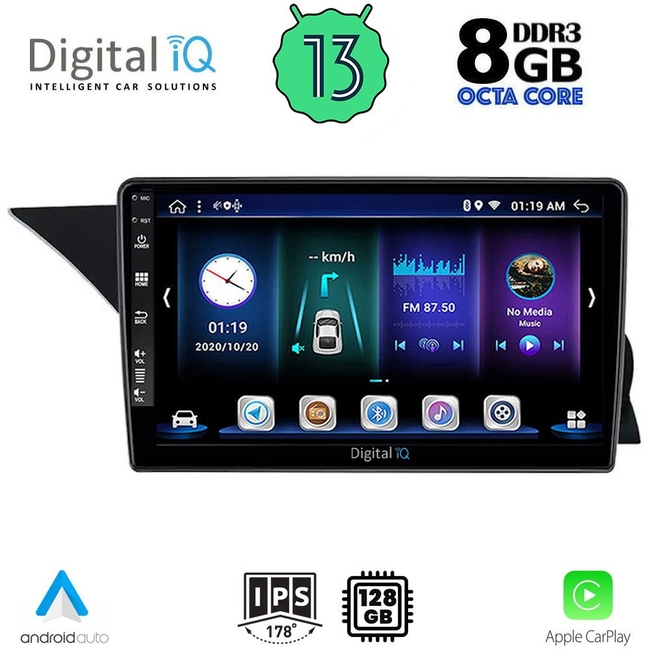 DIGITAL IQ BXD 8412_CPA (NTG 4.5) (9inc) MULTIMEDIA TABLET for MERCEDES GLK (X204) mod. 2013-2017