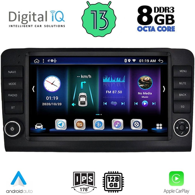 DIGITAL IQ BXD 8416_CPA (9inc) MULTIMEDIA TABLET for MERCEDES ML (W164) – GL (X164) mod. 2005-2011