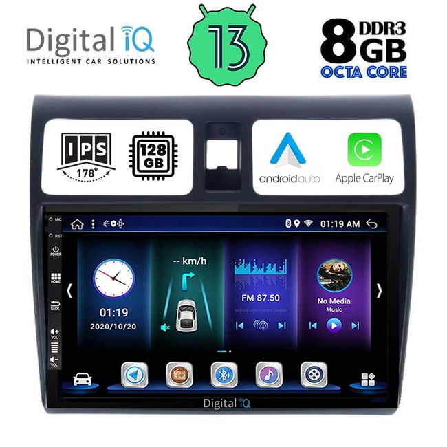 DIGITAL IQ BXD 8684_CPA (10inc) MULTIMEDIA TABLET for SUZUKI SWIFT mod. 2005-2011