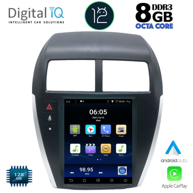 DIGITAL IQ BXD 8952_CPA TESLA STYLE for MITSUBISHI ASX mod. 2009&gt;