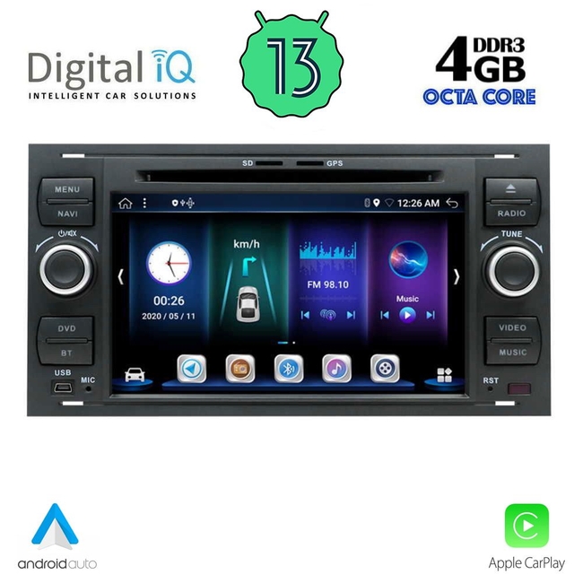 DIGITAL IQ BXE 602_CPA (7" DVD) MULTIMEDIA for FORD mod. 2004-2008