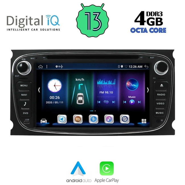 DIGITAL IQ BXE 603_CPA (7" DVD) MULTIMEDIA for FORD mod. 2007-2011