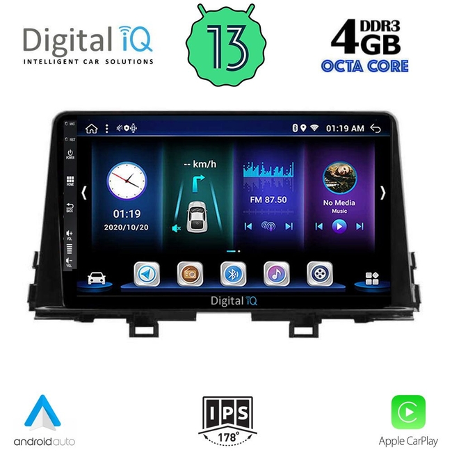 DIGITAL IQ BXE 6309_CPA (9inc) MULTIMEDIA TABLET for KIA PICANTO mod. 2017-2021