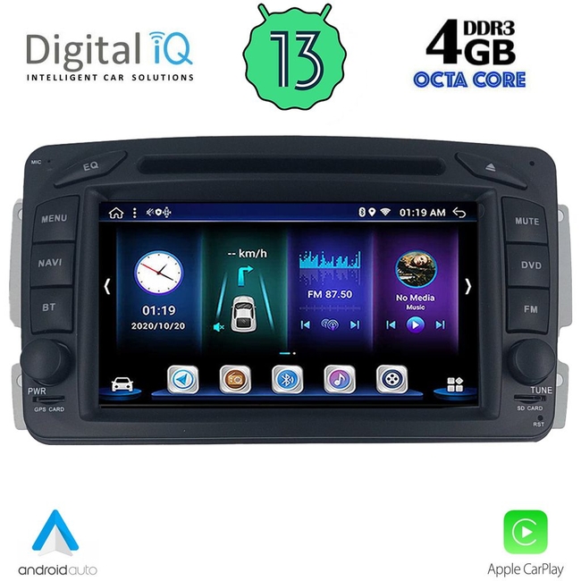 DIGITAL IQ BXE 671_CPA (7" DVD) MULTIMEDIA for MERCEDES C (W203) mod. 1999-2004