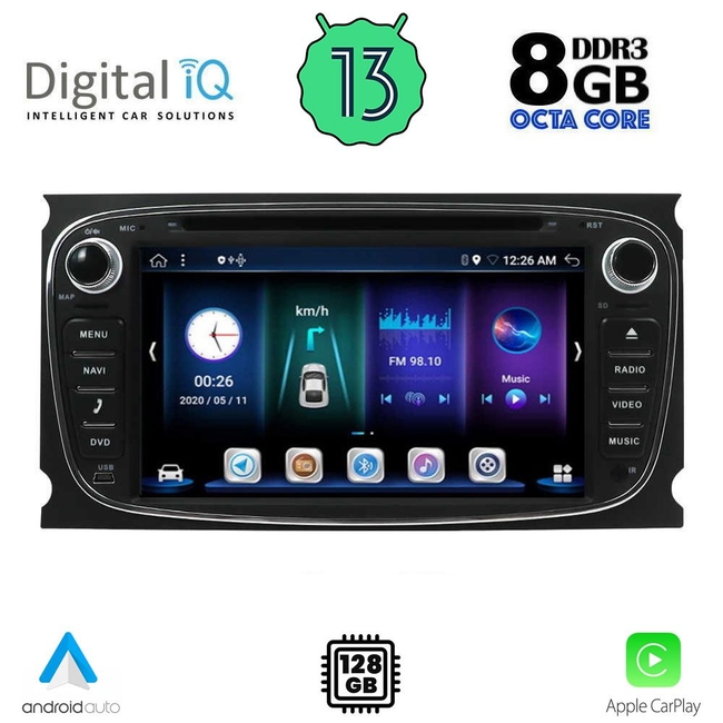 DIGITAL IQ BXE 803_CPA (7" DVD) MULTIMEDIA for FORD mod. 2007-2011