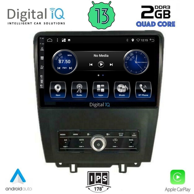 DIGITAL IQ BXH 3165_CPA (9inc) MULTIMEDIA TABLET for FORD MUSTANG mod. 2010-2015