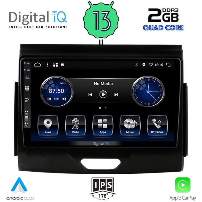 DIGITAL IQ BXH 3172_CPA (9inc) MULTIMEDIA TABLET for FORD RANGER mod. 2015-2018