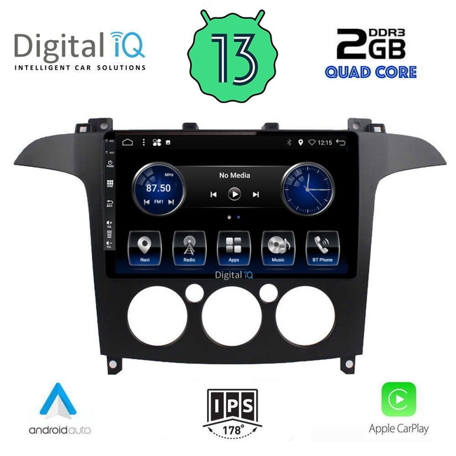 DIGITAL IQ BXH 3175_CPA A/C (9inc) MULTIMEDIA TABLET for FORD SMAX mod. 2006-2014