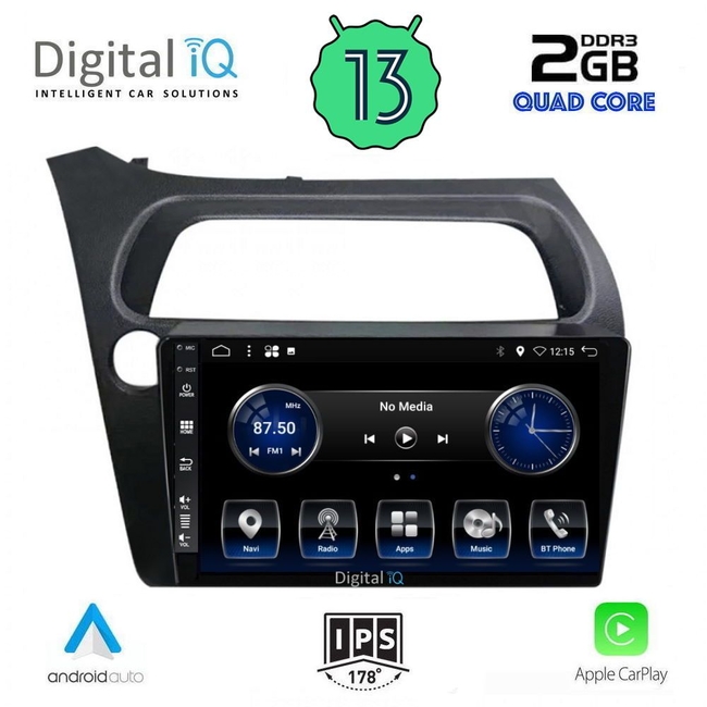 DIGITAL IQ BXH 3189_CPA (9inc) MULTIMEDIA TABLET for HONDA CIVIC 3D-5D mod. 2006-2012