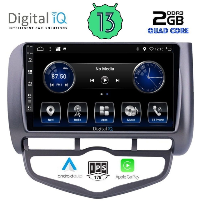 DIGITAL IQ BXH 3210_CPA CLIMA (9inc) MULTIMEDIA TABLET for HONDA JAZZ mod. 2002-2008