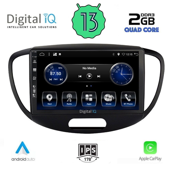 DIGITAL IQ BXH 3223_CPA (9inc) MULTIMEDIA TABLET for HYUNDAI i10 mod. 2008-2013