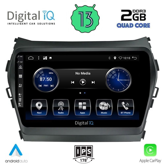 DIGITAL IQ BXH 3238_CPA (9inc) MULTIMEDIA TABLET for HYUNDAI IX45 mod. 2013-2017