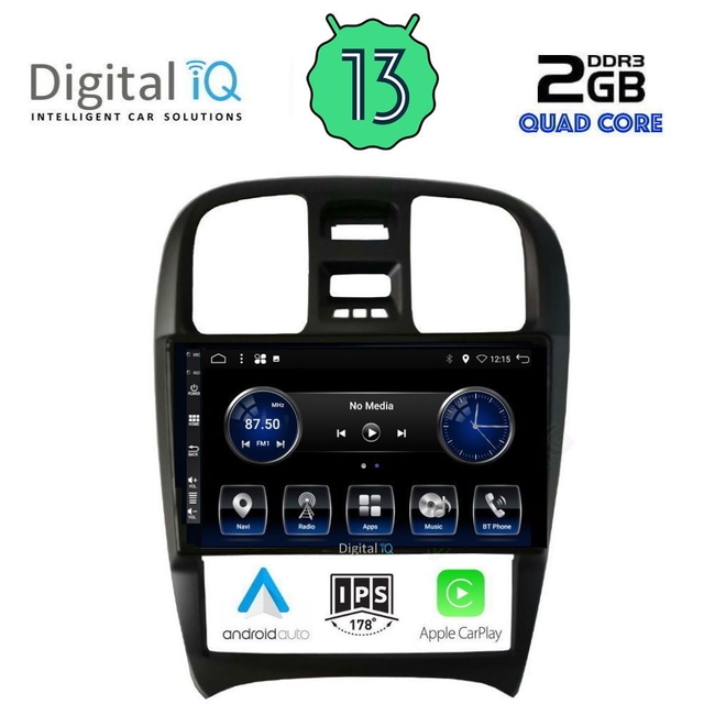 DIGITAL IQ BXH 3247_CPA (9inc) MULTIMEDIA TABLET for HYUNDAI SONATA mod. 2000-2006